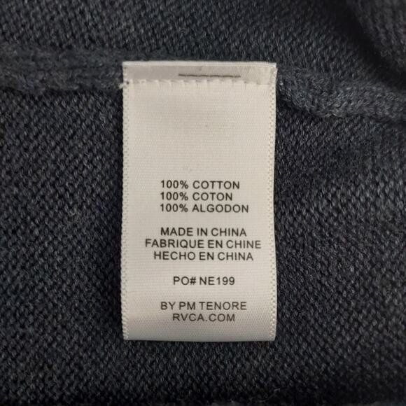 RVCA Rugged Colorblock Striped Pullover V Neck Cotton Sweater Men Size Large - Picture 5 of 5